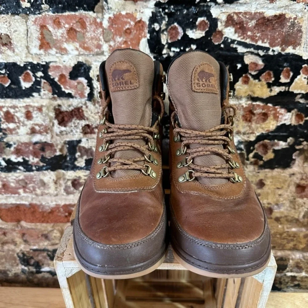 Sorel Ankeny II Hiker Boots Mens 10 Waterproof Hiking Brown Winter Casual